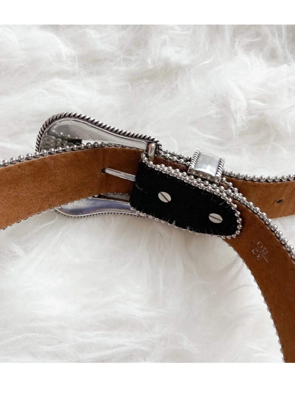 Free People Western Silver Stud Belt